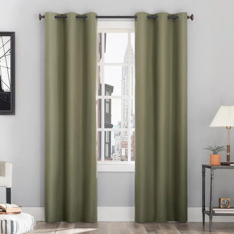 Wayfair Basics® Thermal 100% Blackout Grommet Curtain Panel | Wayfair North America