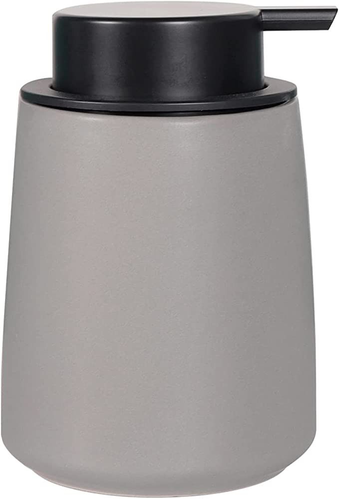 MOLFUJ 12 Oz Ceramic Soap Dispenser, Matte Hand Liquid Bottles with Plastic Pump, Refillable Dish... | Amazon (US)