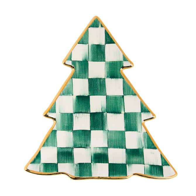 Spruce Check Tree Dish | MacKenzie-Childs