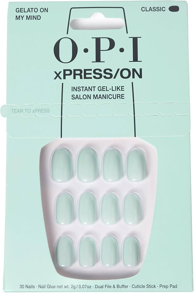 OPI xPRESS/ON Press On Nails, Up to 14 Days of Wear, Gel-Like Salon Manicure, Vegan, Sustainable ... | Amazon (US)