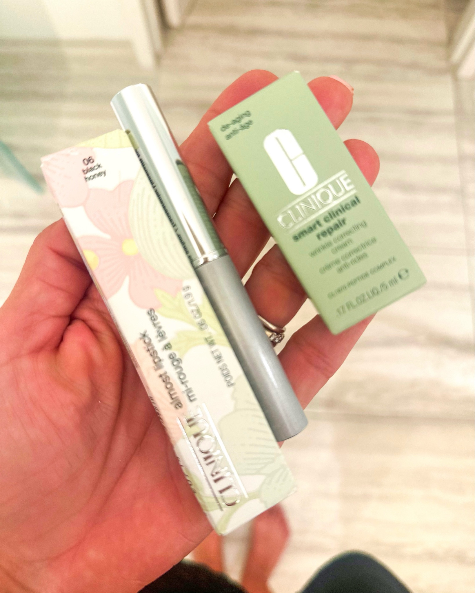 I am loving my new Clinique almost lipstick in shade black honey. The lip is sheer, lightweight, and is known for its chameleon liability to flatter all skin tones yet look different on everyone!  This comes in a full size version and a mini mini size version as a set and is $25 today, regularly $36! New customers can also use code HSN2024 to take $10 off of a $20 order! #AD #HSNINFLUENCER #LOVEHSN @CLINIQUE

#LTKOver40 #LTKBeauty #LTKFindsUnder50