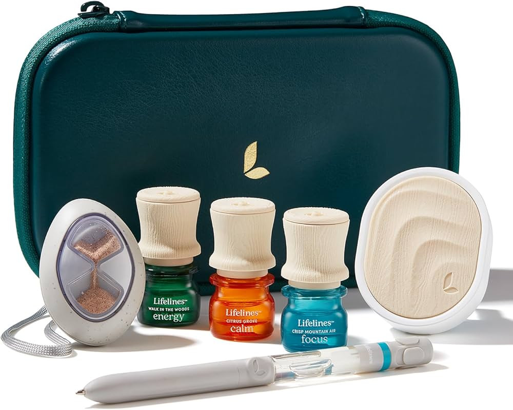 Lifelines Sensory Essentials Travel Set - Includes Everyday Aromatherapy Diffuser, Fidget Groundi... | Amazon (US)