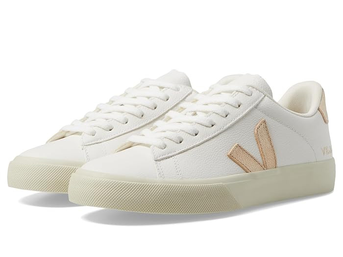 VEJA Campo Women's Shoes Extra White/Almond : EU 38 (US Women's 7) M, Canvas/Leather | Zappos.com