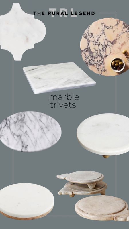 Marble trays and trivets 

#LTKhome #LTKfindsunder50 #LTKsalealert