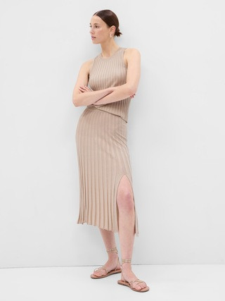 Pleated Sweater Midi Skirt | Gap (CA)