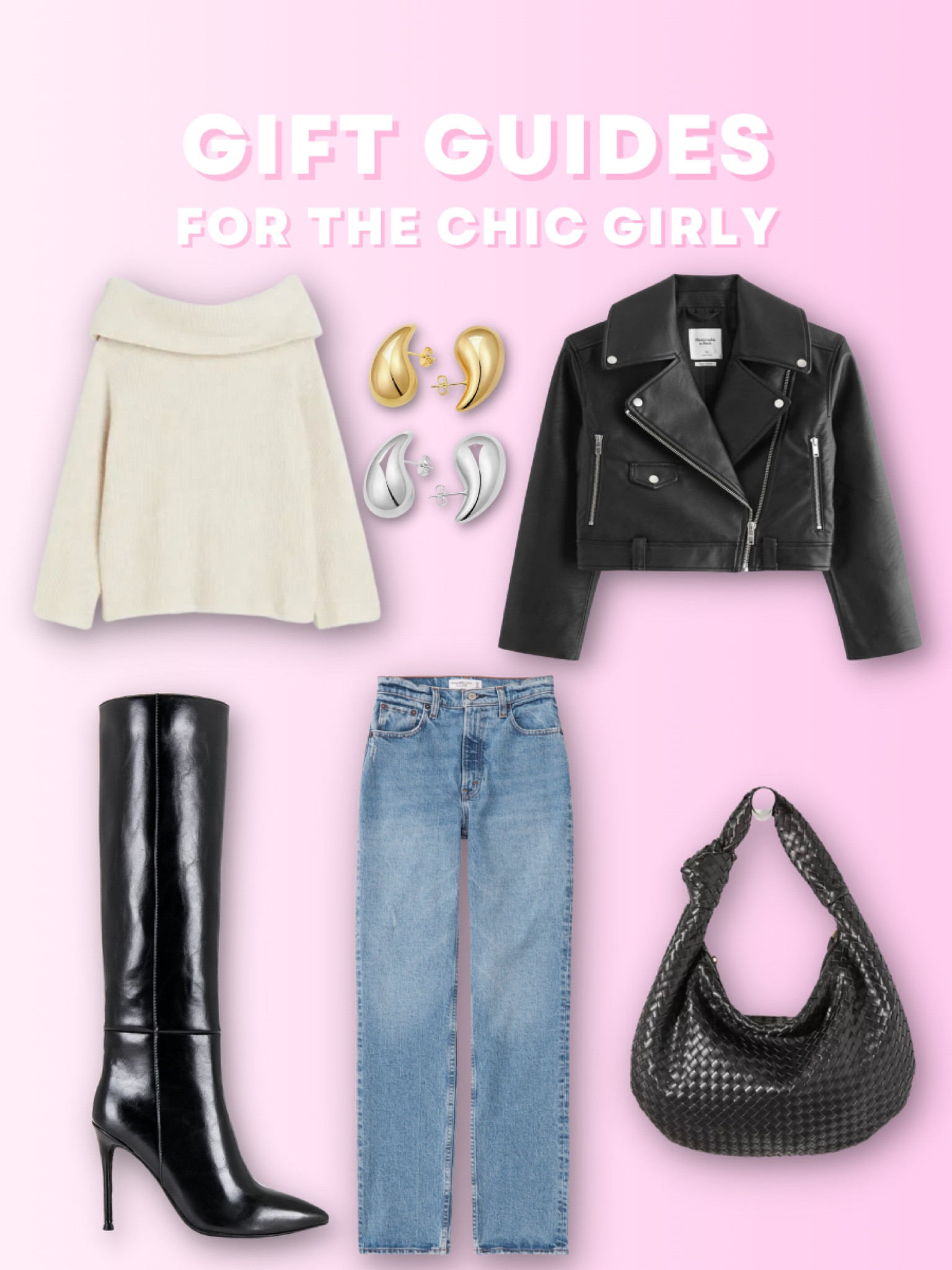 a chic look for day and night! gift this look to your bestie🖤✨🤩🎁 #leatherjacket #kneehighboots #datenightlook #fashioninspo #giftguides #giftsforher

#LTKHoliday #LTKstyletip #LTKGiftGuide