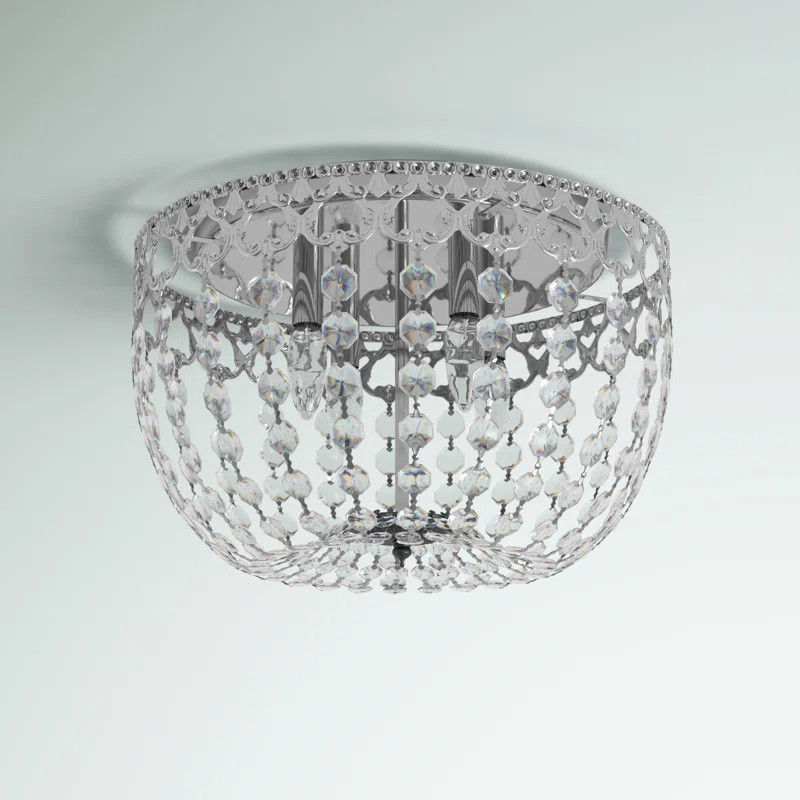 Melrose Crystal Flush Mount | Wayfair North America