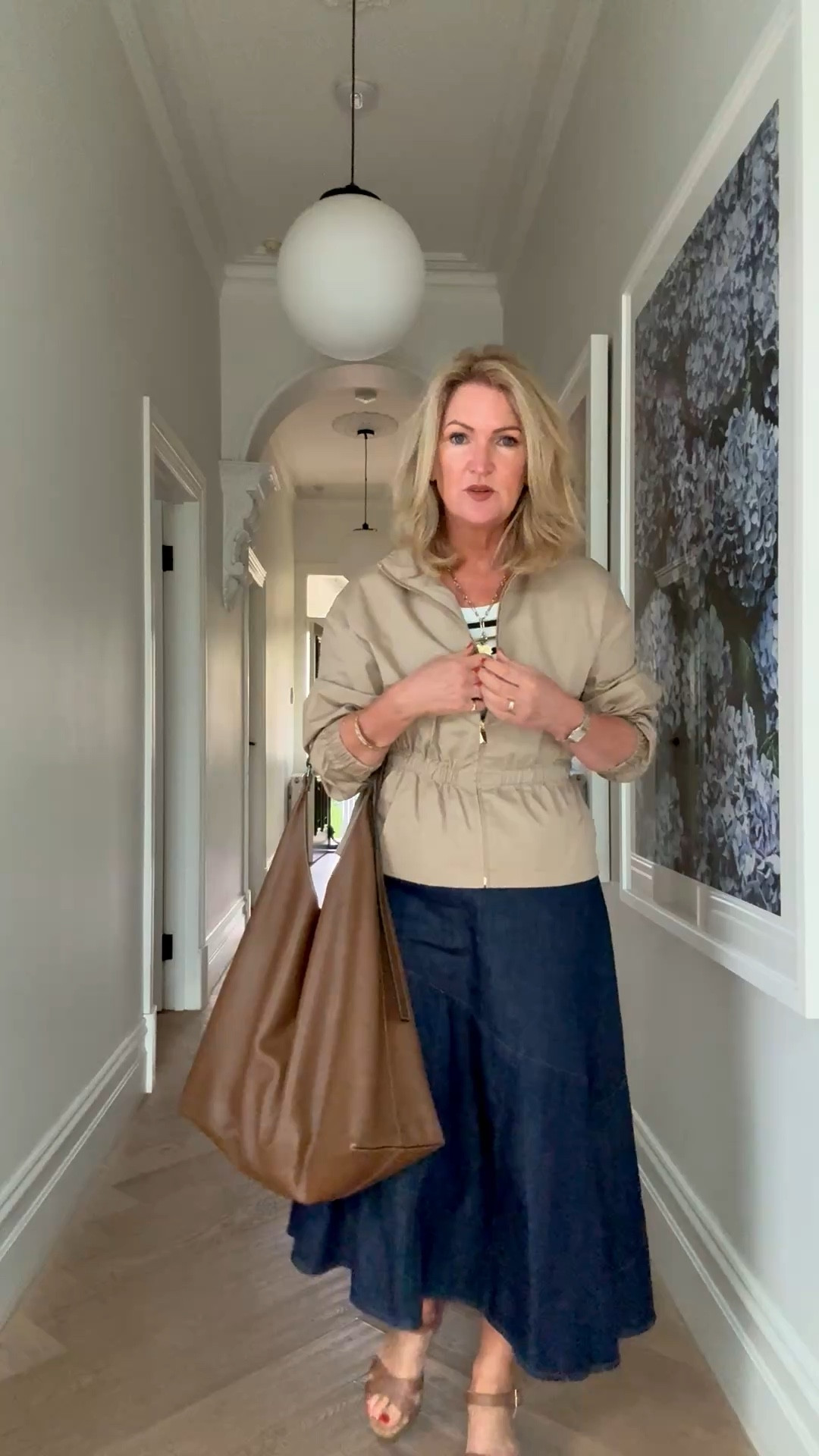 Denim skirt styling 

#LTKSeasonal #LTKOver40