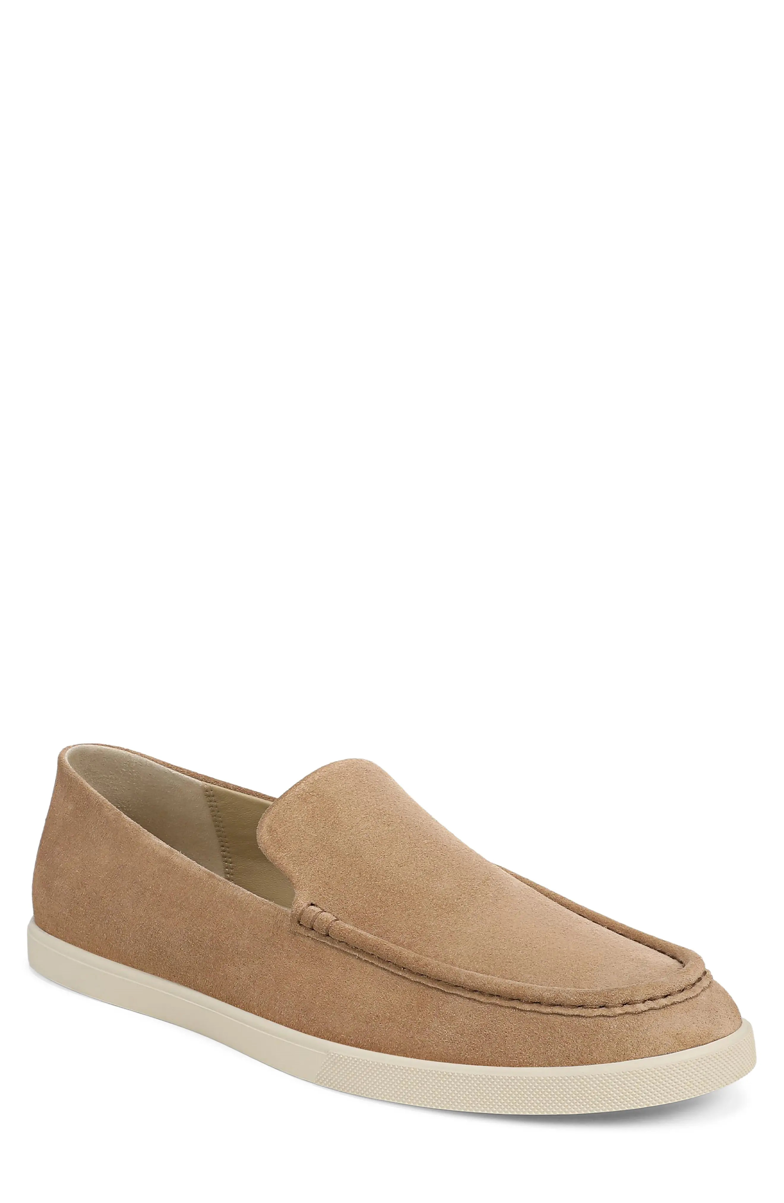 Vince Sammy Suede Loafer Sneaker in Birchwood Leather at Nordstrom, Size 8 | Nordstrom
