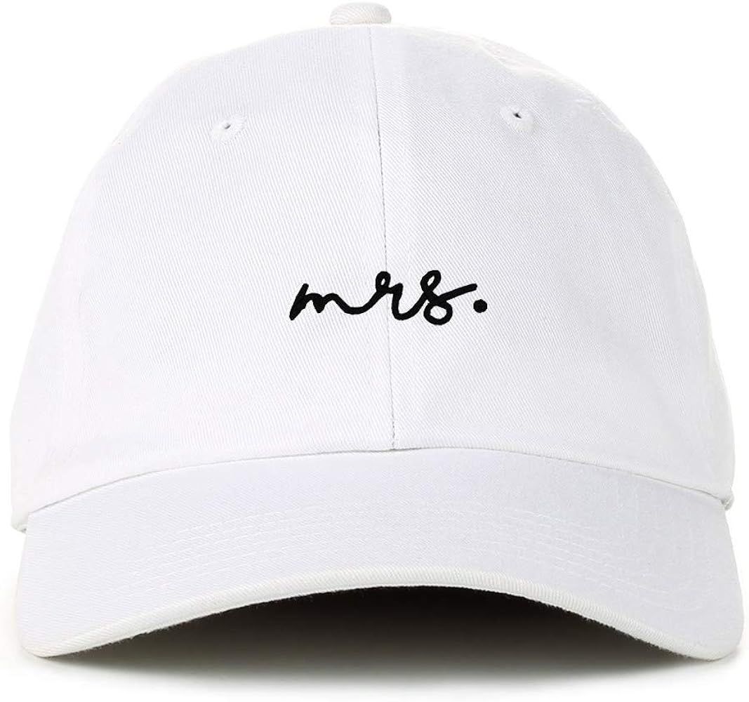 Mrs. Baseball Cap Embroidered Cotton Adjustable Dad Hat | Amazon (US)