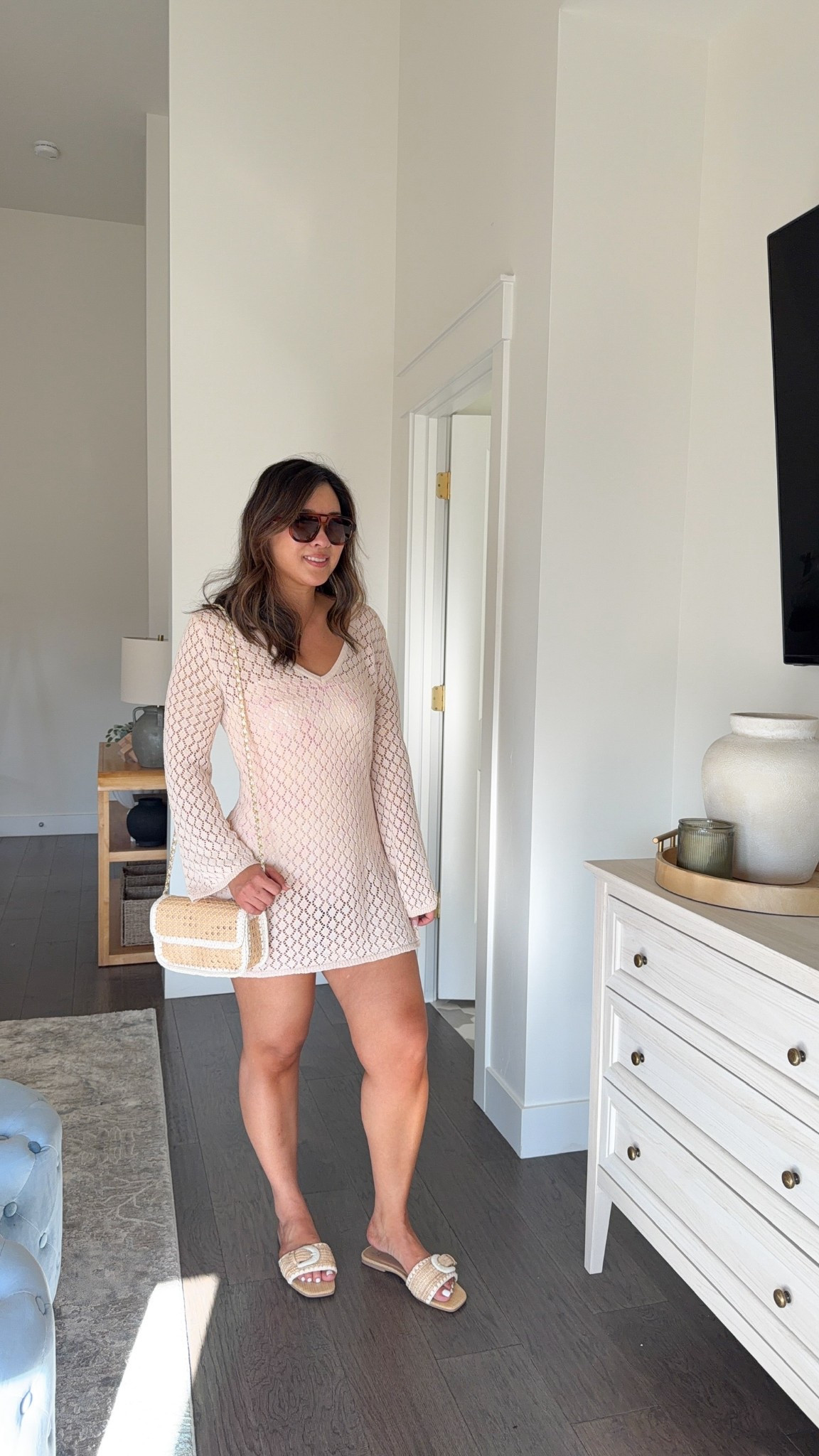 Target swim looks like Love Shack Fancy!
Swimsuit: Medium
Coverup Dress: Medium 


target swim, swimsuit cover ups, beach outfit, resort wear, cruise style, summer swimsuit outfit, pink floral one piece swimsuit, crossbody bag, summer sandals 

#LTKSeasonal #LTKootd