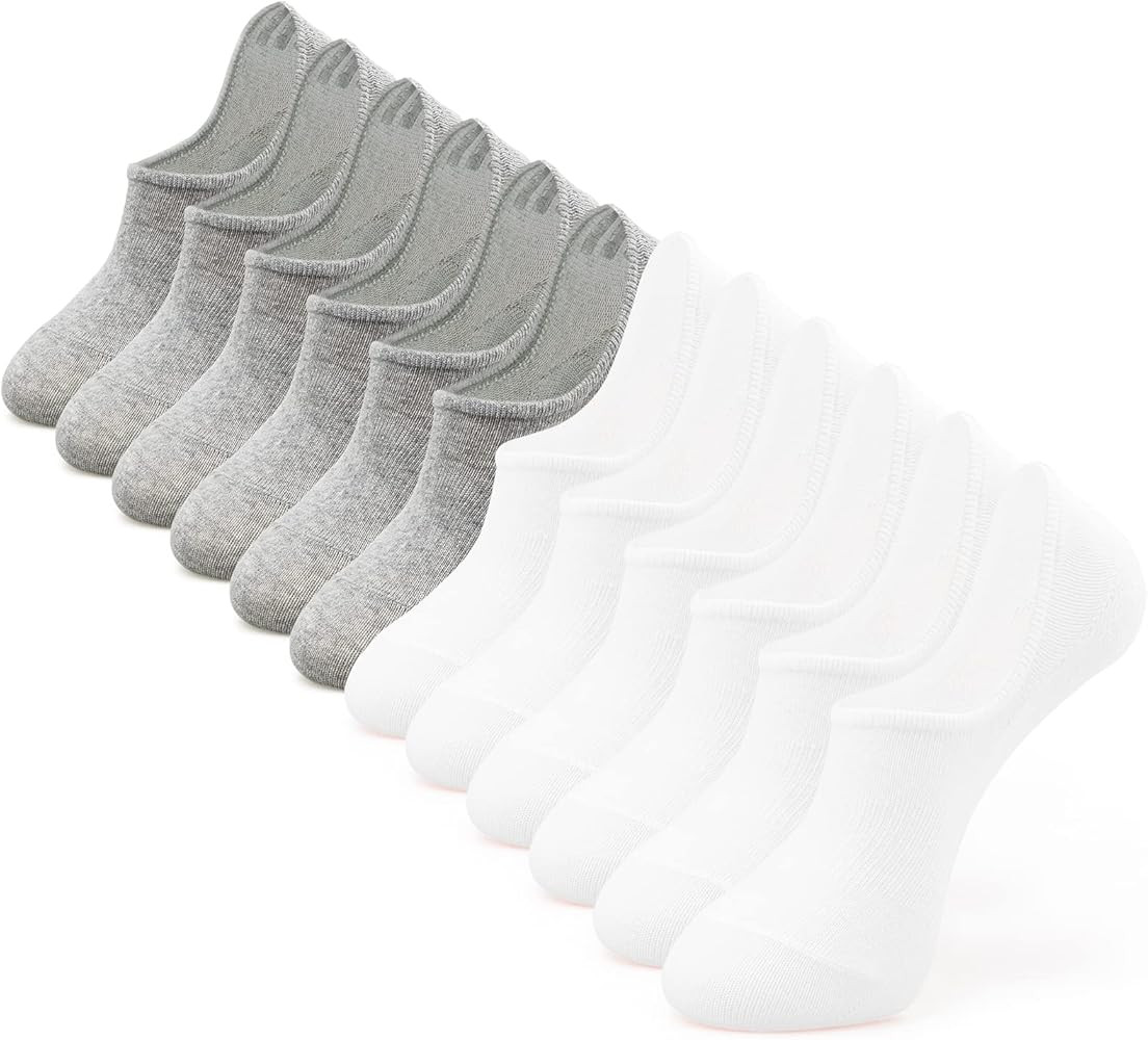 IDEGG No Show Socks Women & Men Low Cut Ankle Short Athletic Running Casual Invisible Liner Socks | Amazon (US)