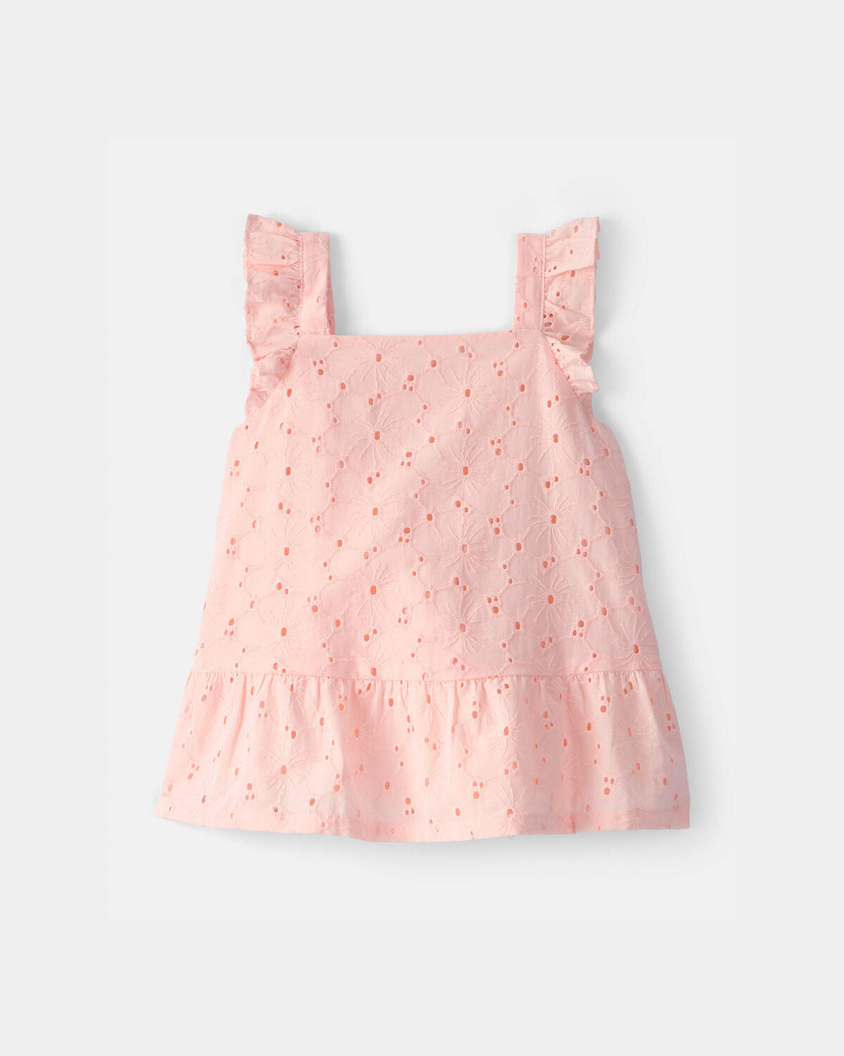 Toddler Girl Floral Eyelet Top - Pink | Carter's | Carter's Inc