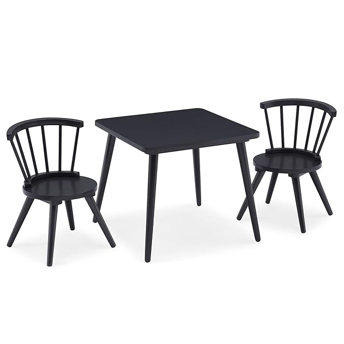 Delta Children Windsor Kids Wood Table Chair Set (2 Chairs Included) - Ideal for Arts & Crafts, S... | Amazon (US)