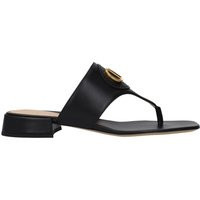 Valentino Garavani Flip-Flops Women Leather Black | Balardi (US & Canada)