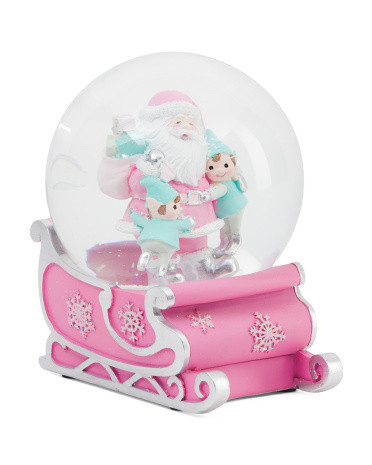 4.75in Santa With Sled Waterglobe | TJ Maxx