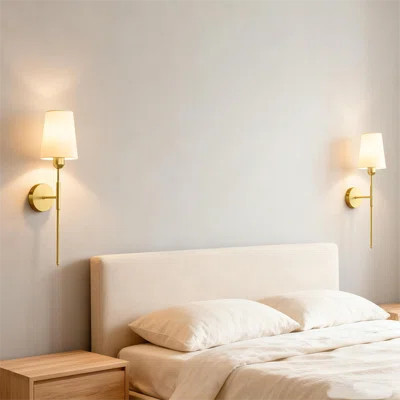 Battery Operated Wall Sconce Set Of 2,gold Wireless Wall Sconce With 5200mah Dimmable Detachable Bulbs And Remote, 10 Colors Rechargeable Sconces Deco | Wayfair North America