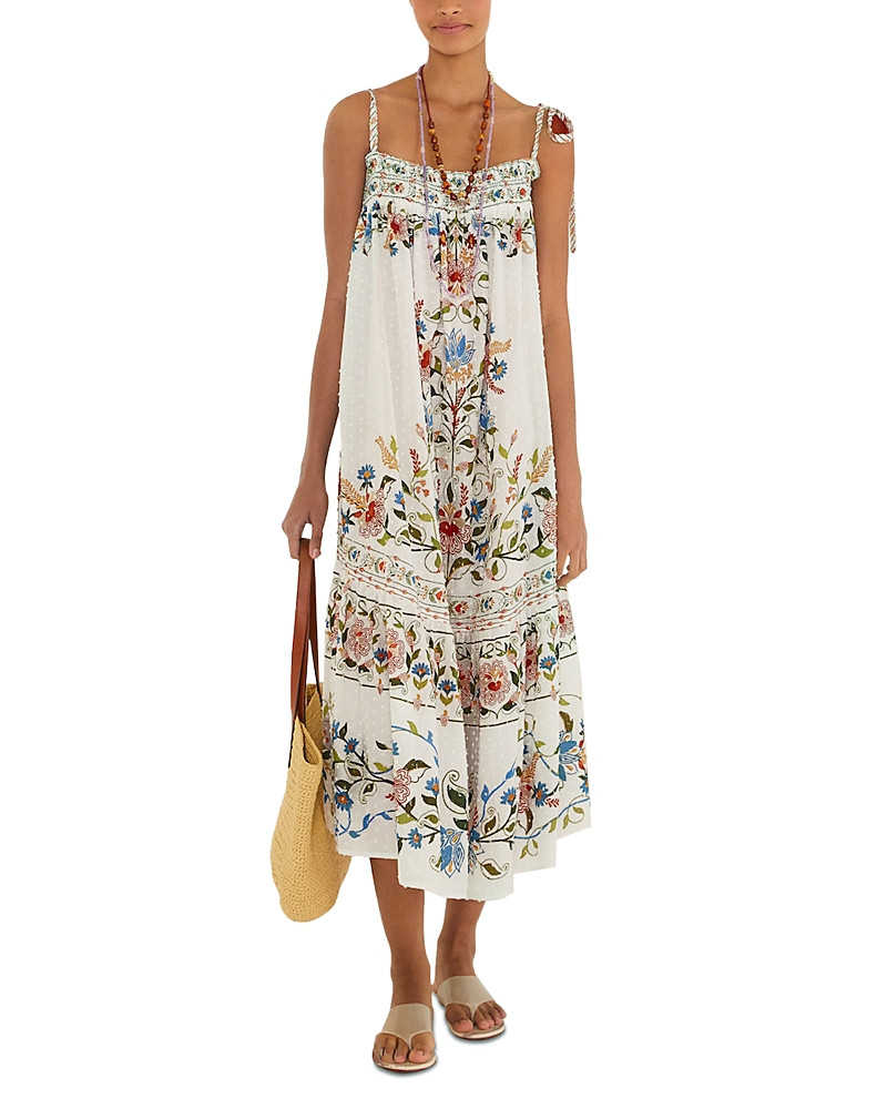 Farm Rio Stitched Garden Long Dress Cover Up | Bloomingdale's (US)