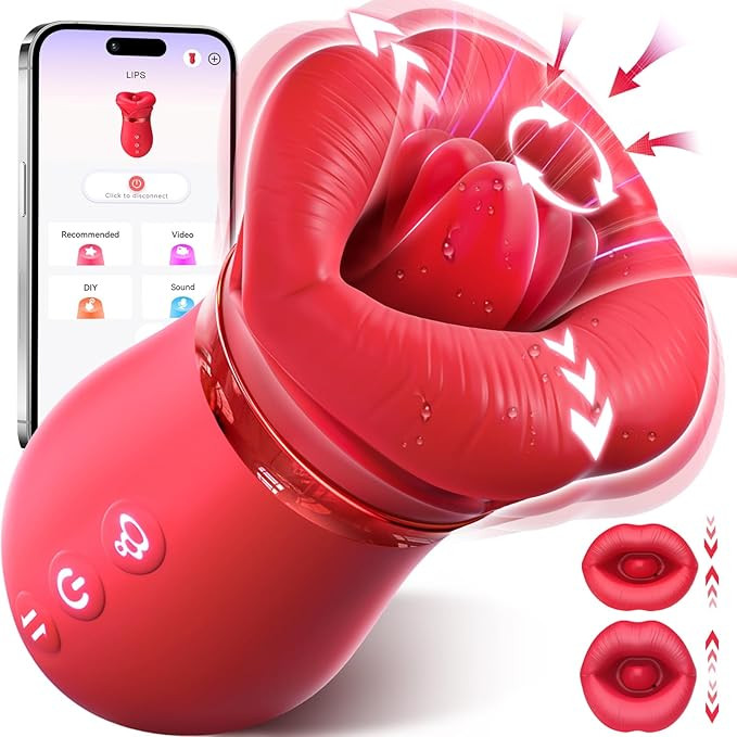 Vibrator Adult Sex Toys for Women - Sovokn 5IN1 Mouth Sucking Vibrator Rose Sex Toy, 10 Tongue Li... | Amazon (US)