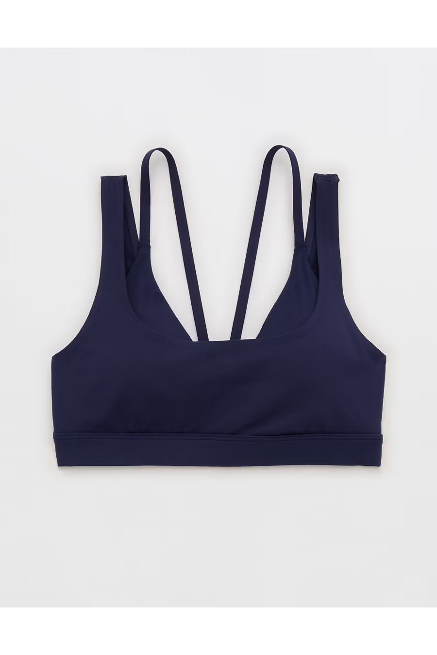 OFFLINE By Aerie The Hugger Layered Sports Bra Women's Royal Navy L | Aerie