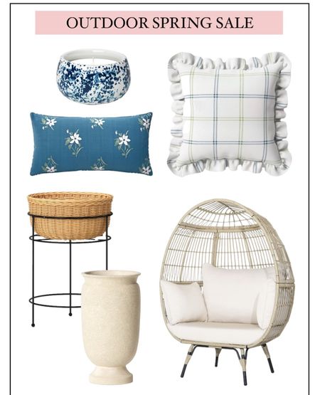 Target outdoor spring sale ✨ up to 50% off

Egg chair. Outdoor throw pillow. Outdoor candle. Planters. Patio. Porch. Deck  



#LTKhome #LTKfindsunder100 #LTKsalealert