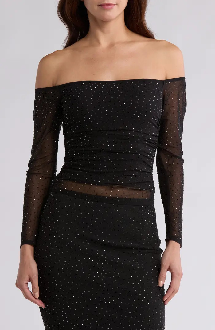 AFRM LOS ANGELES Maeve Rhinestone Long Sleeve Top | Nordstromrack | Nordstrom Rack