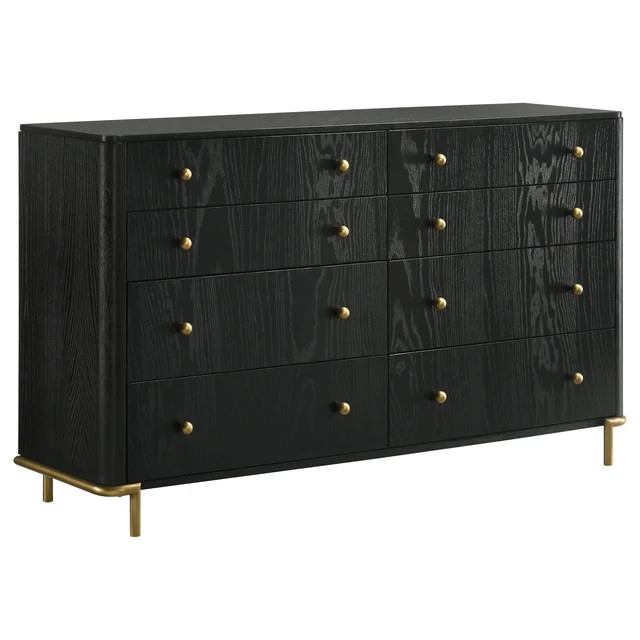 Coaster Arini Coastal 8-drawer Wood Bedroom Dresser in Black - Walmart.com | Walmart (US)