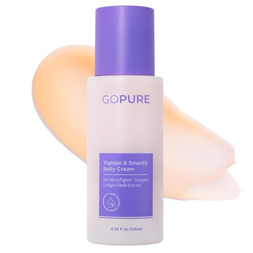 goPure Firming Belly Cream - Body Firming Moisturizer for Visible Cellulite & Stretch Mark Reduction, 4.25oz | Amazon (US)