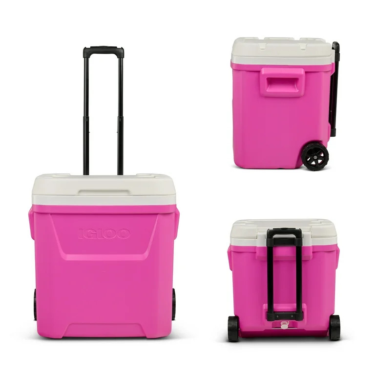 Igloo 60 QT Laguna Ice Chest Cooler with Wheels, Fuchsia Pink | Walmart (US)