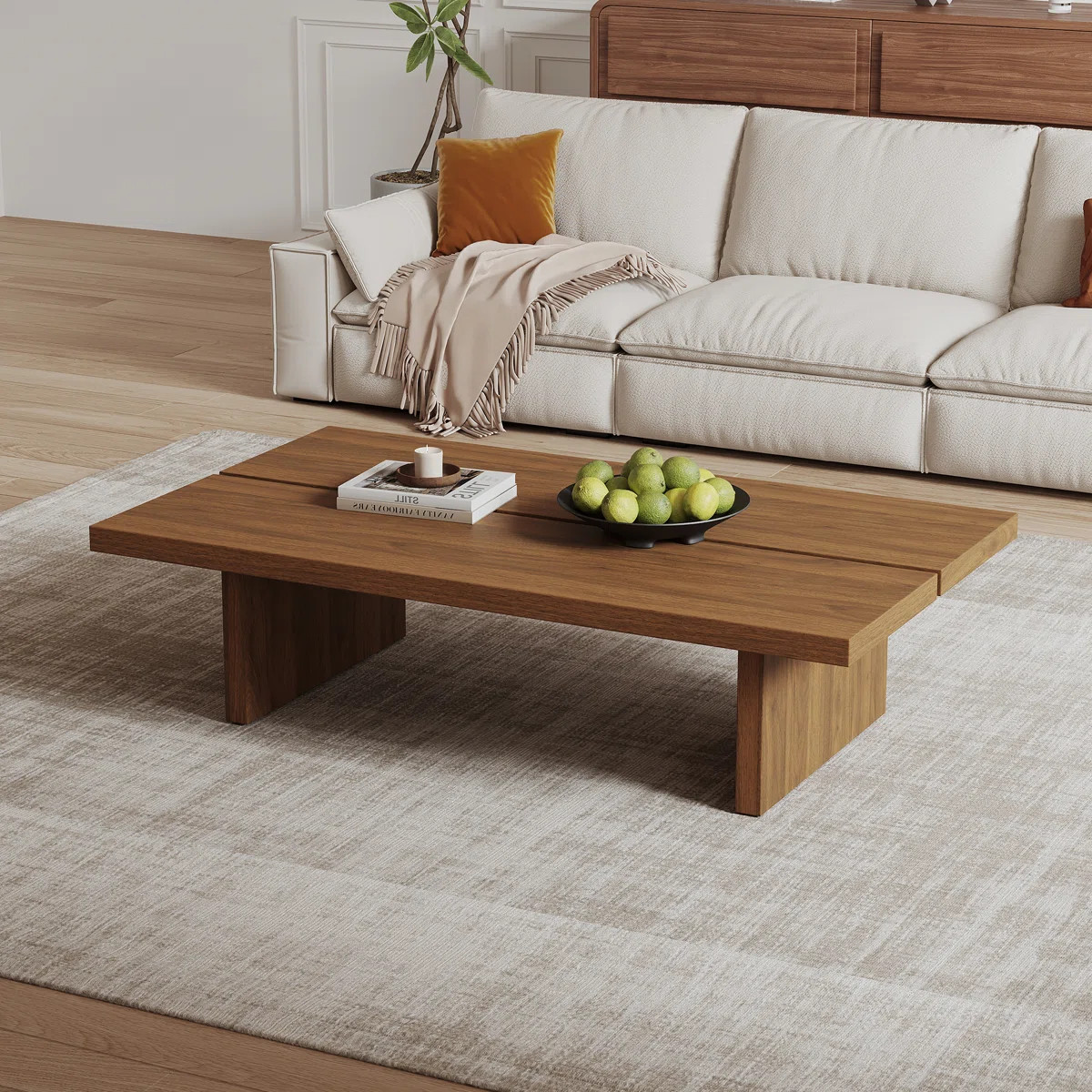 Latitude Run® 47.2" Modern Rectangular Coffee Table, Pretty Wood Texture & Reviews | Wayfair | Wayfair North America