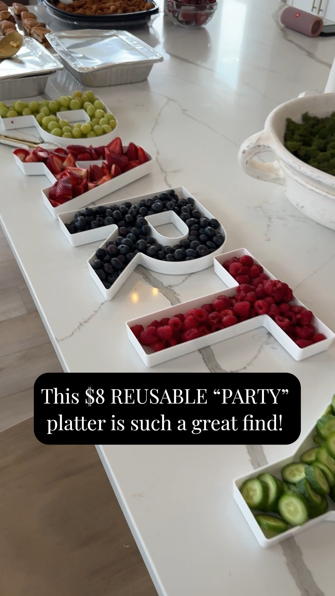 This PARTY platter is only $8 and held up perfectly, this will be a staple when I host!  #hosting #easter #party #kitchenfinds

#LTKHome #LTKSpringSale
