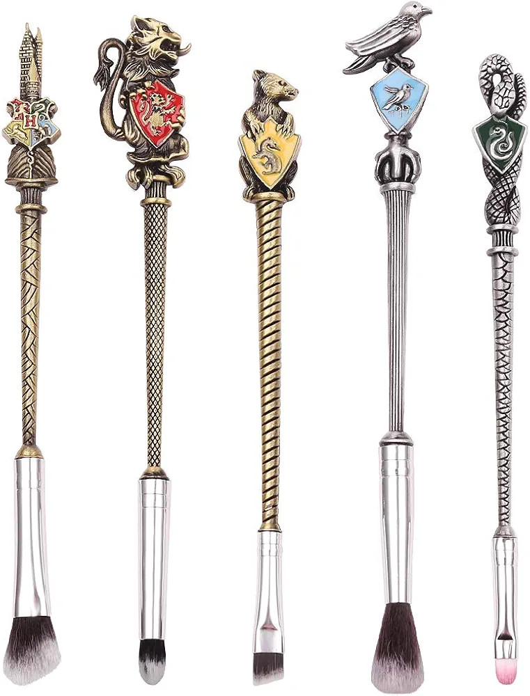 Magic Wand Makeup Brushes Set - 5pcs Wizard Wand Makeup Brushes Foundation Blending Blush Eyeshad... | Amazon (US)