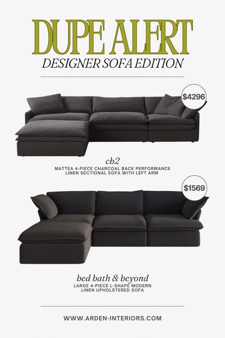 Found a dupe of this beautiful CB2 sofa 🤩

#dupe #furnituredupe #cb2 #bedbathandbeyond #crateandbarrel #interiordesign #homedevor #furniture 

#LTKHome