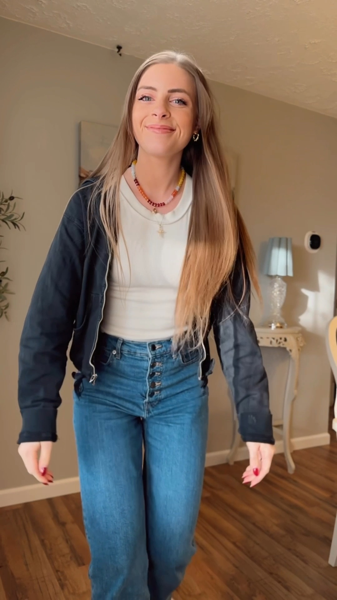 OOTD 2/27/25 

Black acid washed cropped zip up front cinch waist hoodie, vintage hoodie zip up, we the free Kate tank free people, button fly jeans, tall girl friendly denim,, cropped straight leg jeans, everlane denim, Comme des Garçons PLAY, CdG Play x Converse Women's Polka Dot High-Top Sneakers, high top platform converse sneakers, custom charm necklace, gold jewelryy

#LTKStyleTip #LTKSaleAlert #LTKShoeCrush