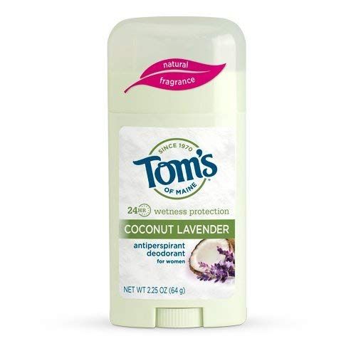 Tom's of Maine Women's Natural Stick Antiperspirant Deodorant, Coconut Lavender, 2.25 Ounce (Pack... | Amazon (US)