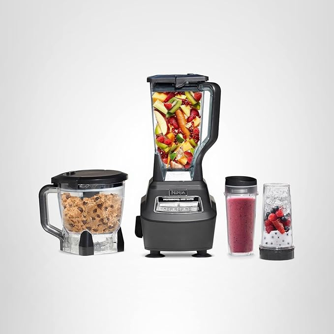 Ninja Mega Kitchen System, 1500W, 72 oz. Full-Size Blender & 8-Cup Food Processor with (2) 16 oz.... | Amazon (US)
