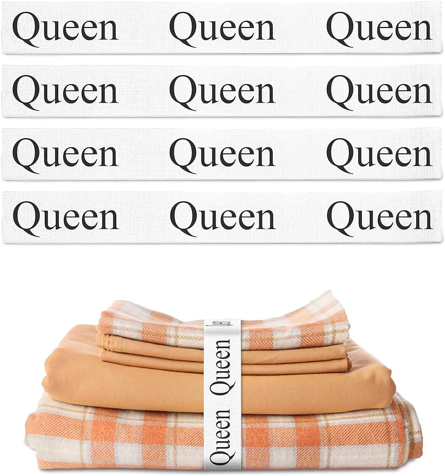 Bed Sheet Organizer Sheet Keepers Closet Organization King Twin Full Queen Sheet Straps Bedding B... | Amazon (US)