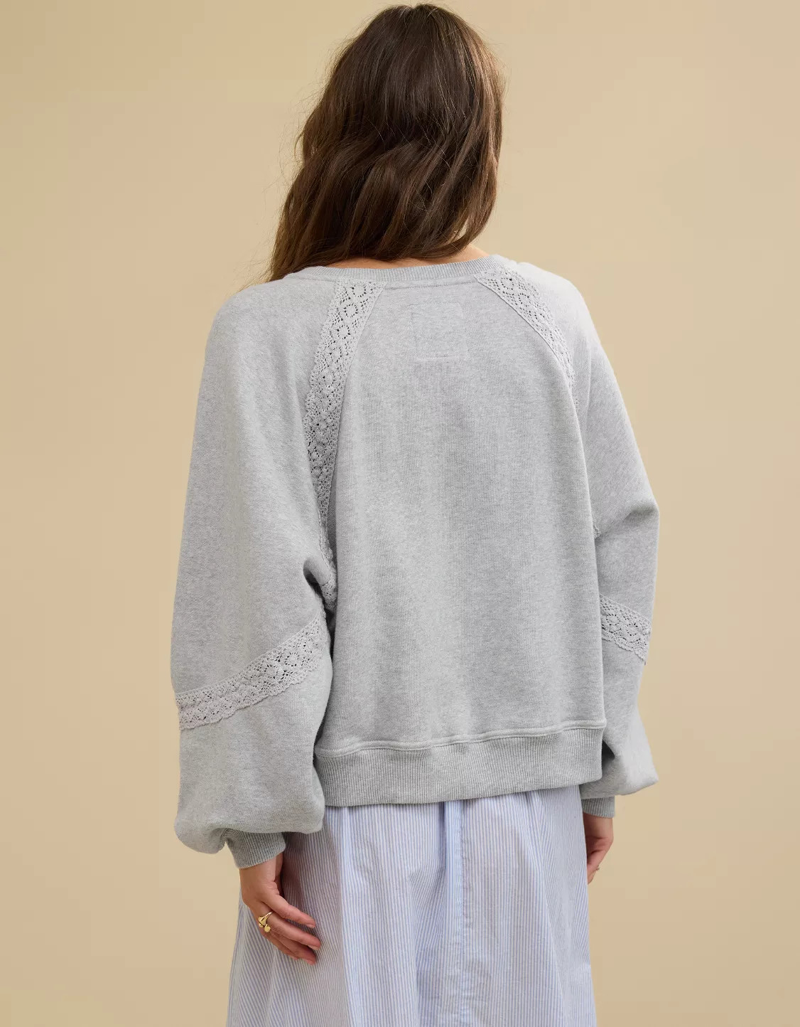 Aerie Hey Crochet Sweatshirt | American Eagle Outfitters (US & CA)