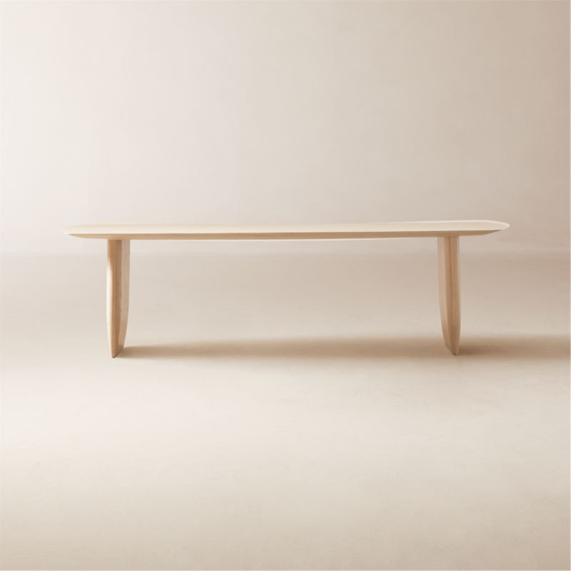 Spigolo 107" Bleached Oak Dining Table by goop + Reviews | CB2 | CB2