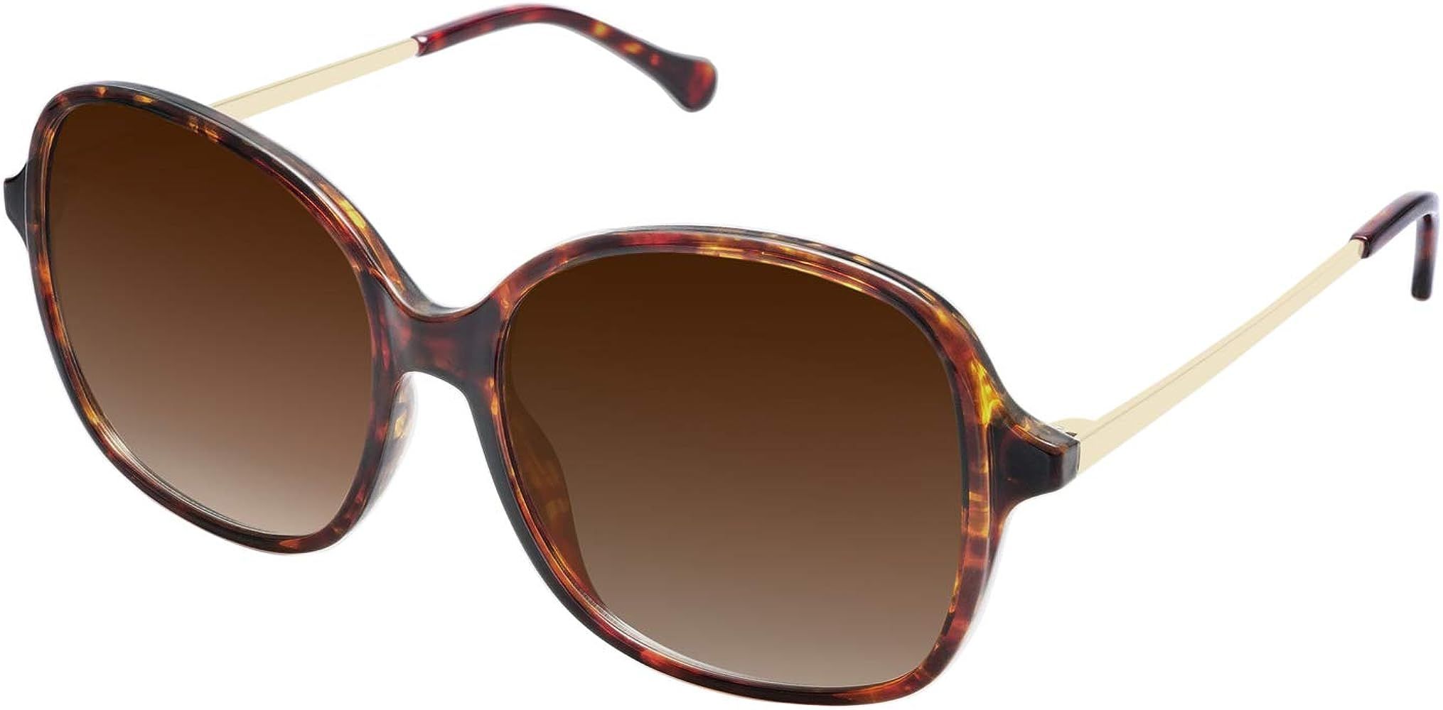 SOJOS Oversized Square Sunglasses for Women Trendy Fashion Style TR90 Frame Shades SJ5097 | Amazon (US)