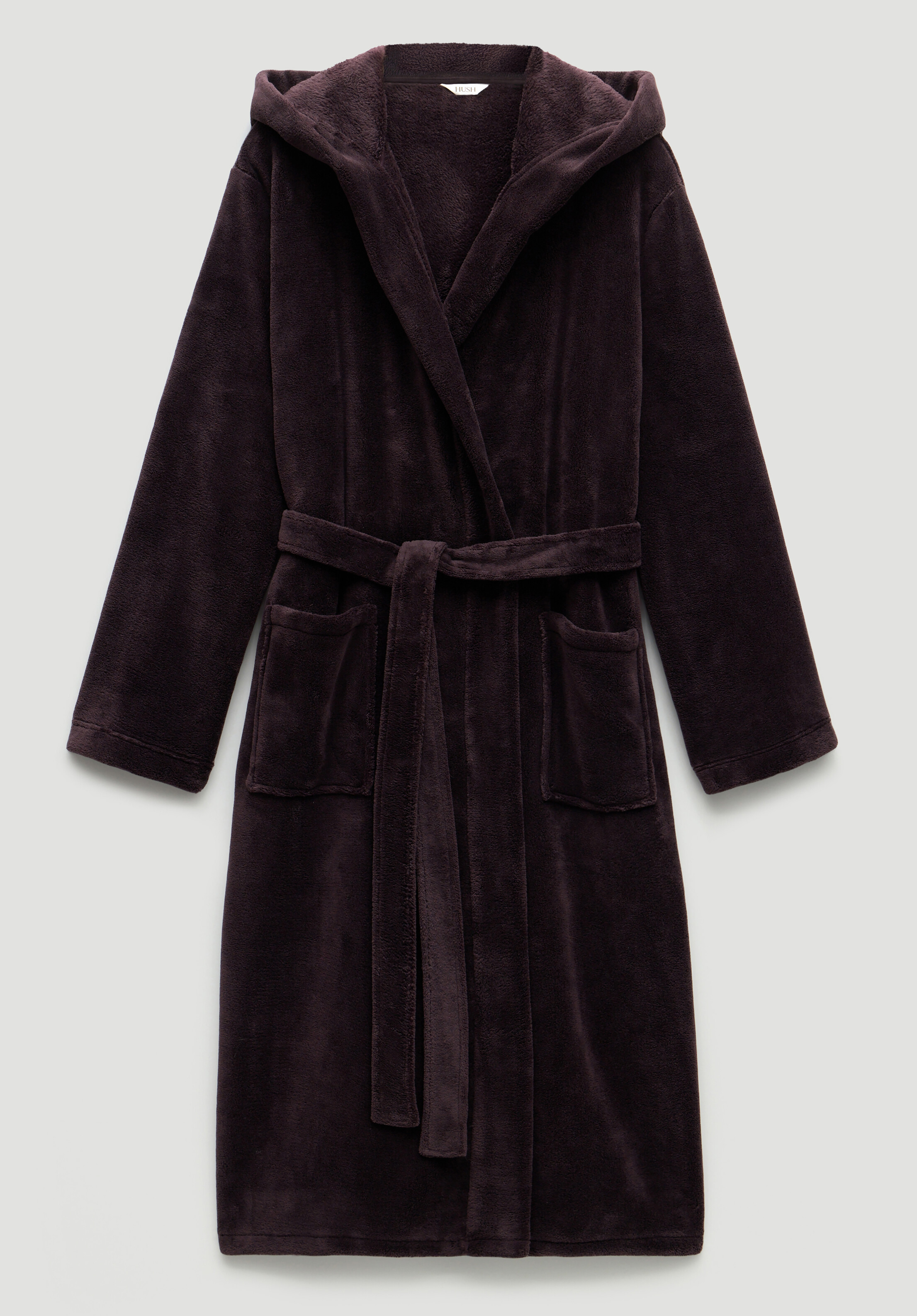 Fluffy Hooded Dressing Gown | Hush UK