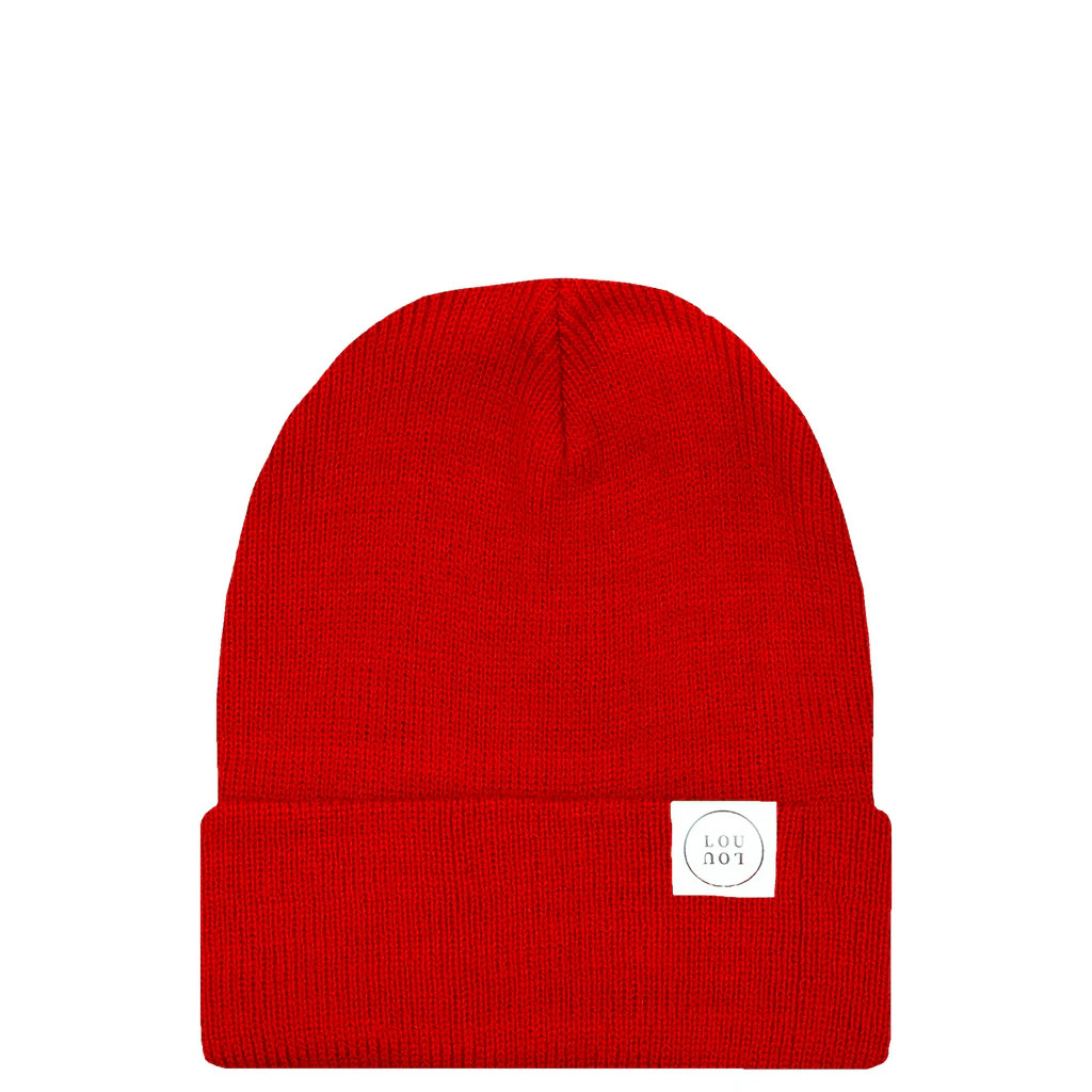 Beanie - Cherry Red | Lou Lou & Company