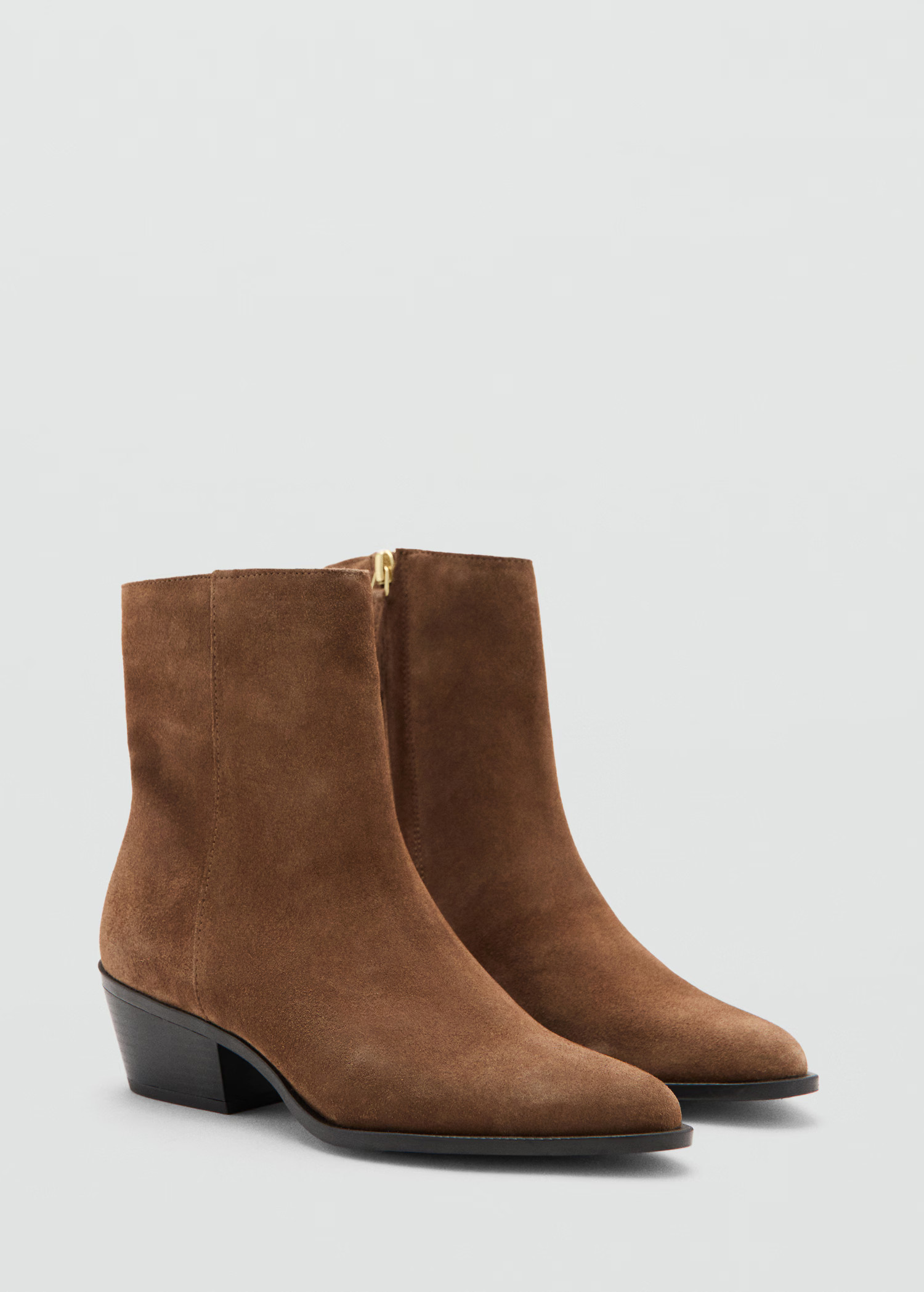 Heel suede ankle boot - Women | MANGO USA | Mango (US/MX/AU)