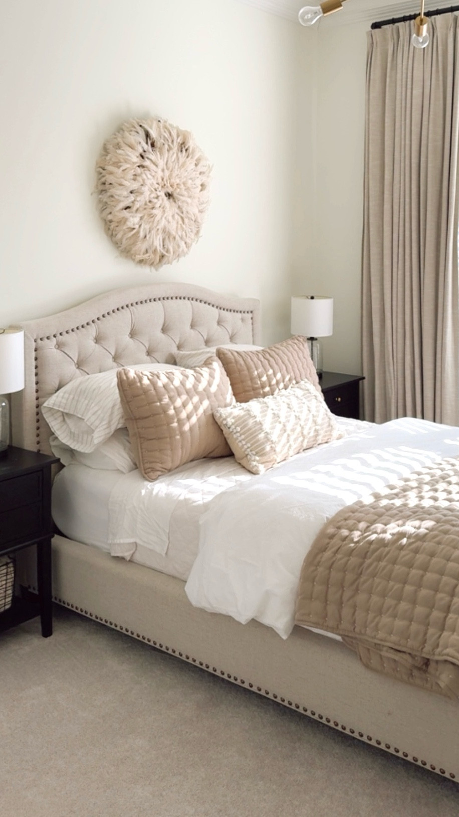 Freshened up our guest room with a new super soft quilt. Washes and dries like a dream. Fluffy and soft and hundreds less than the designer version. 