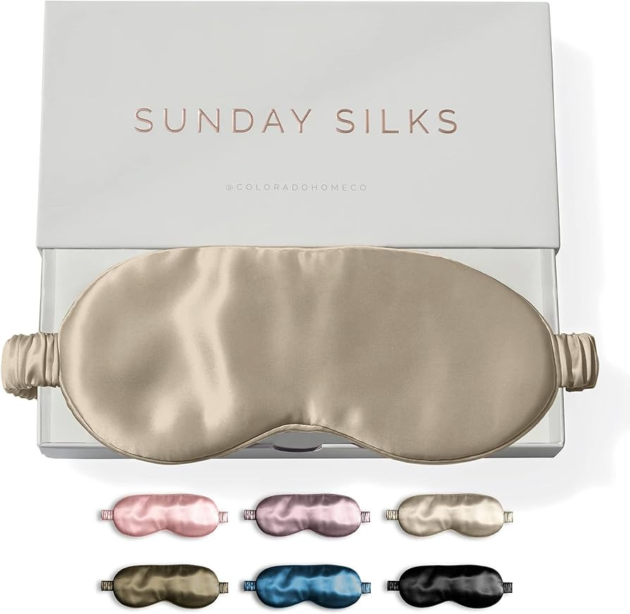 Colorado Home Co Silk Eye Mask for Sleeping, Eye Sleep Mask for Women and Men, Eye Covers for Sle... | Amazon (US)