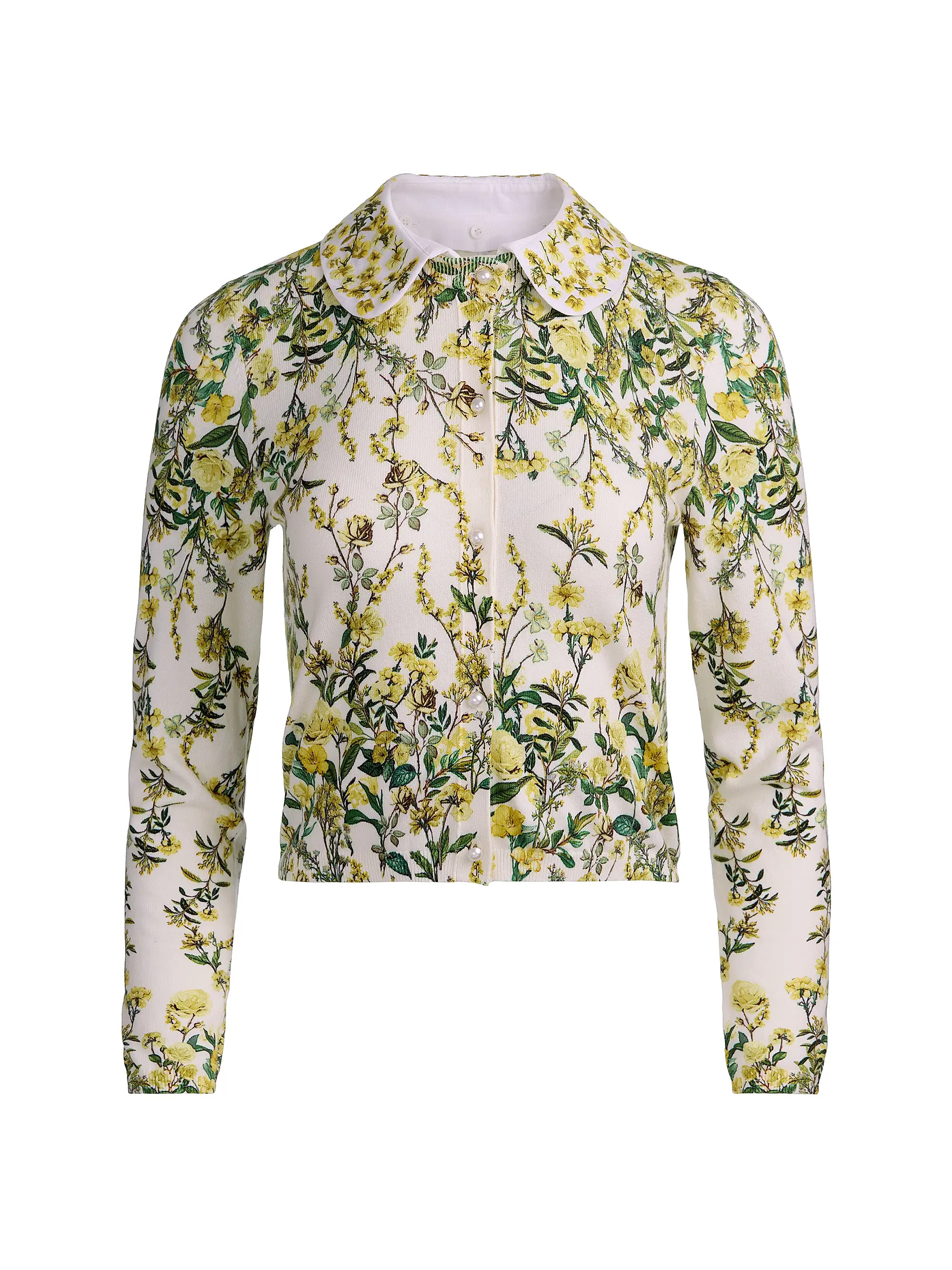 Carson Printed Stretch Cotton Cardigan | Saks Fifth Avenue