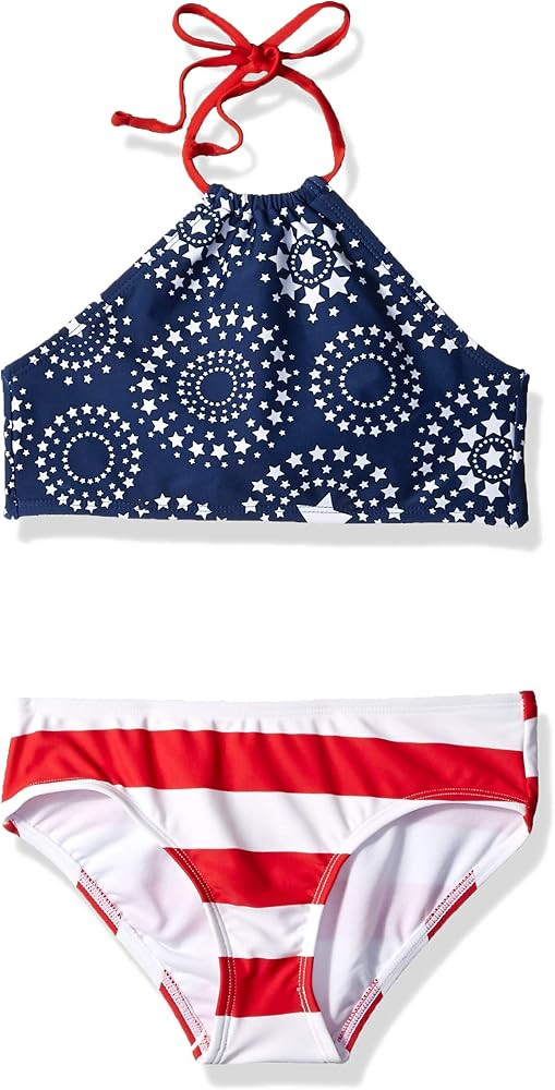 Kanu Surf Girls' Mahina UPF 50+ Beach Sport Halter Bikini 2-Piece Swimsuit | Amazon (US)