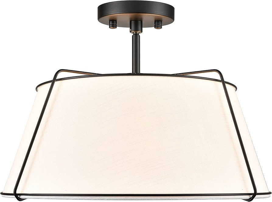 Light Society LS-C556-BLK Lise Ceiling Light, Black/White | Amazon (US)