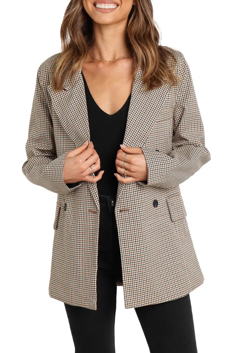 Juliette Check Double Breasted Blazer | Nordstrom