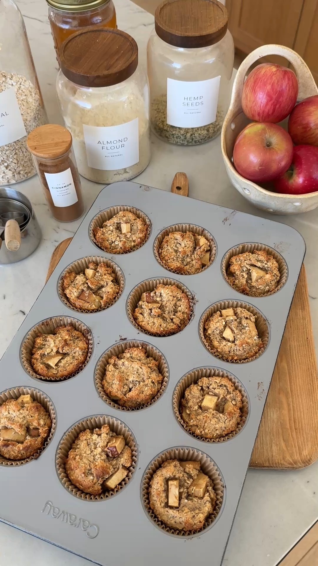 Fall gf cinnamon apple muffins🍎🍎 recipe on sbkliving.com 

Cooking
Non-toxic muffin tray
Baking
Kitchen
Home 

#LTKHome #LTKSeasonal